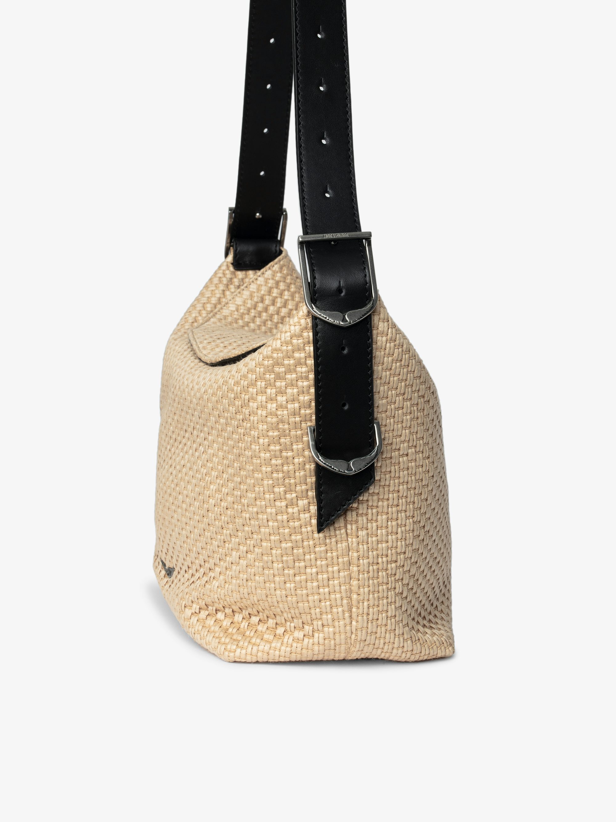 Jane Basket Bag - Basket-effect bag with leather strap and signature wings.